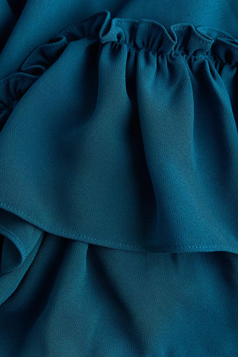 Ruffled maxi dress