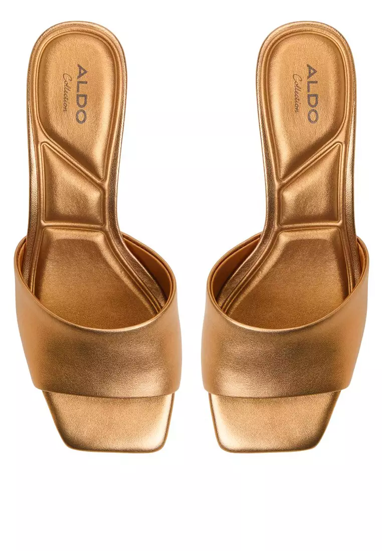 Goldenshine Twisted Kitten Mules
