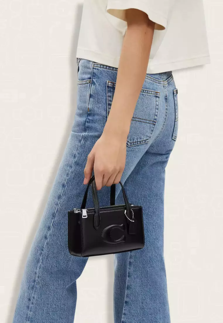 Coach Nina Mini Tote Bag Black