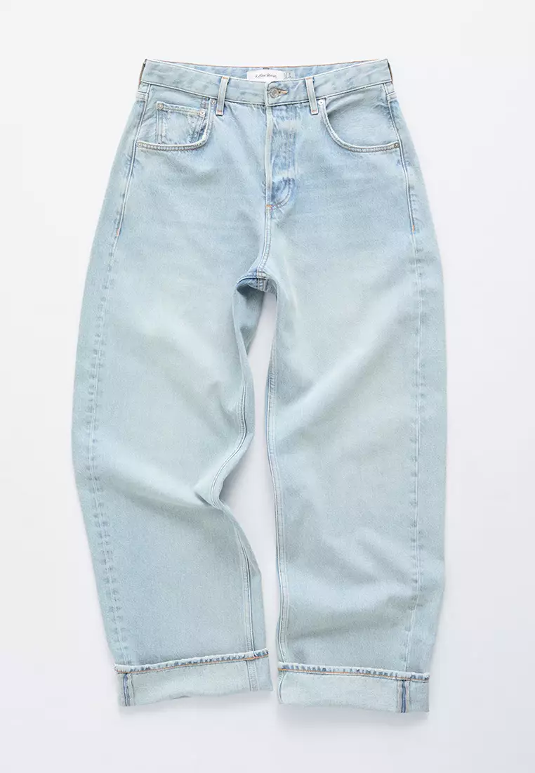 桶形褲腳牛仔褲