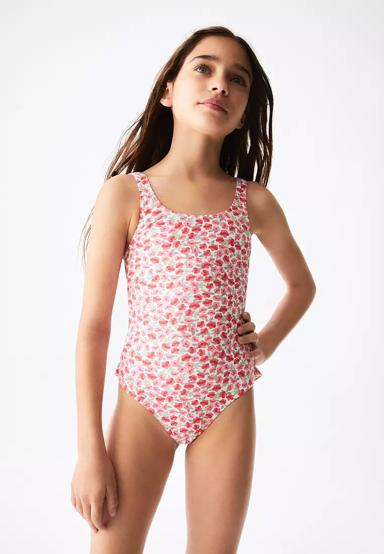Buy MANGO KIDS Floral Print Swimsuit 2024 Online