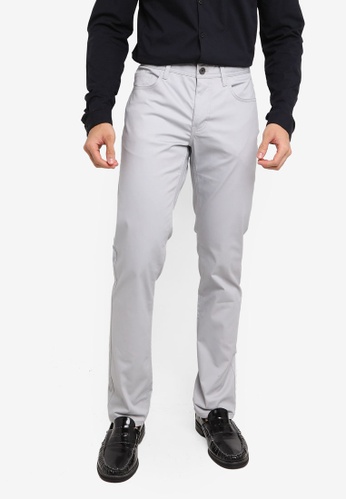 G2000 grey Slim Fit Cotton Spandex Pants B4BFBAAE45B33BGS_1