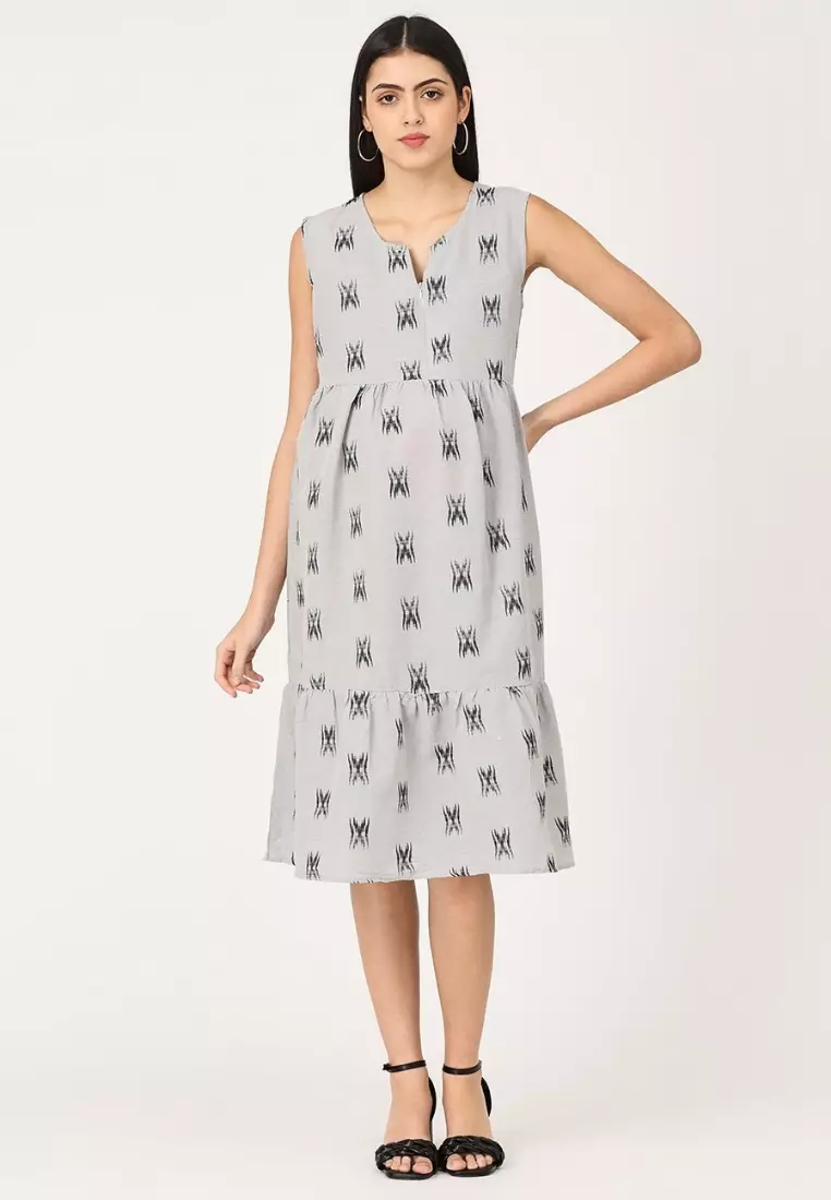 Grey Sands Maternity And Nursing Kurti Dress
