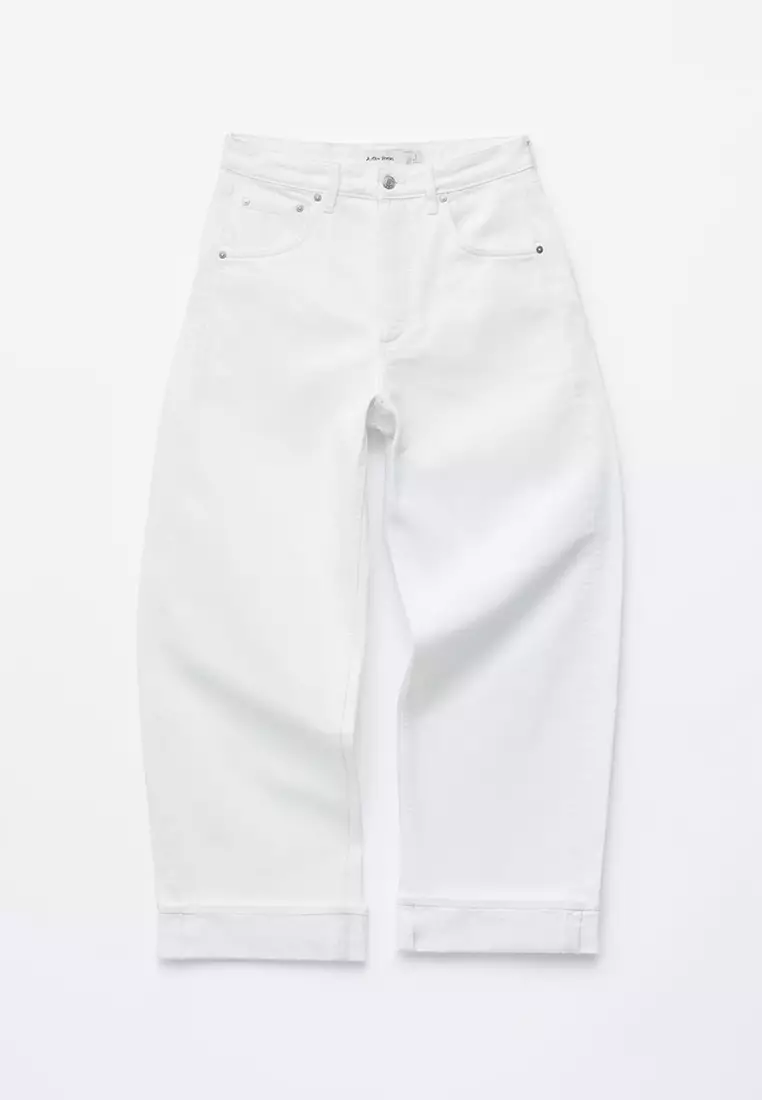 桶形褲腳牛仔褲