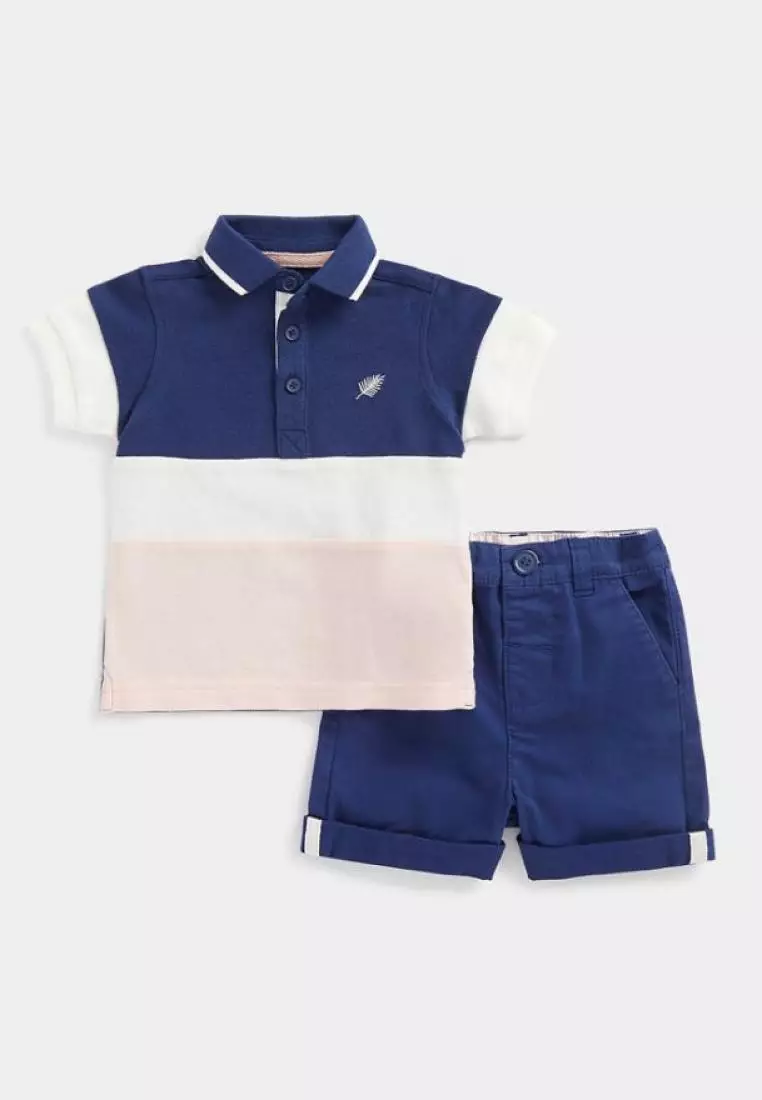 Polo shirt short set clearance