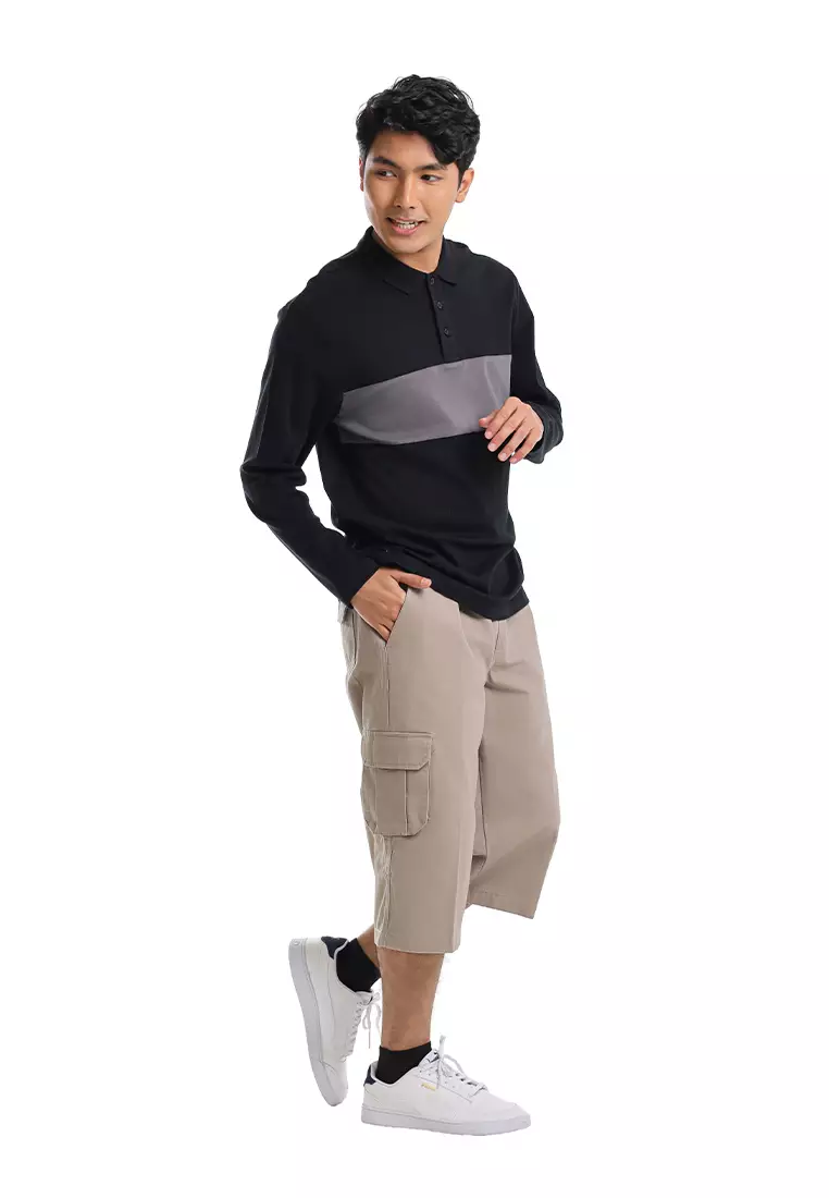 Forest Premium Weight Cotton Interlock Long Sleeve T Shirt  - 24063-01Black