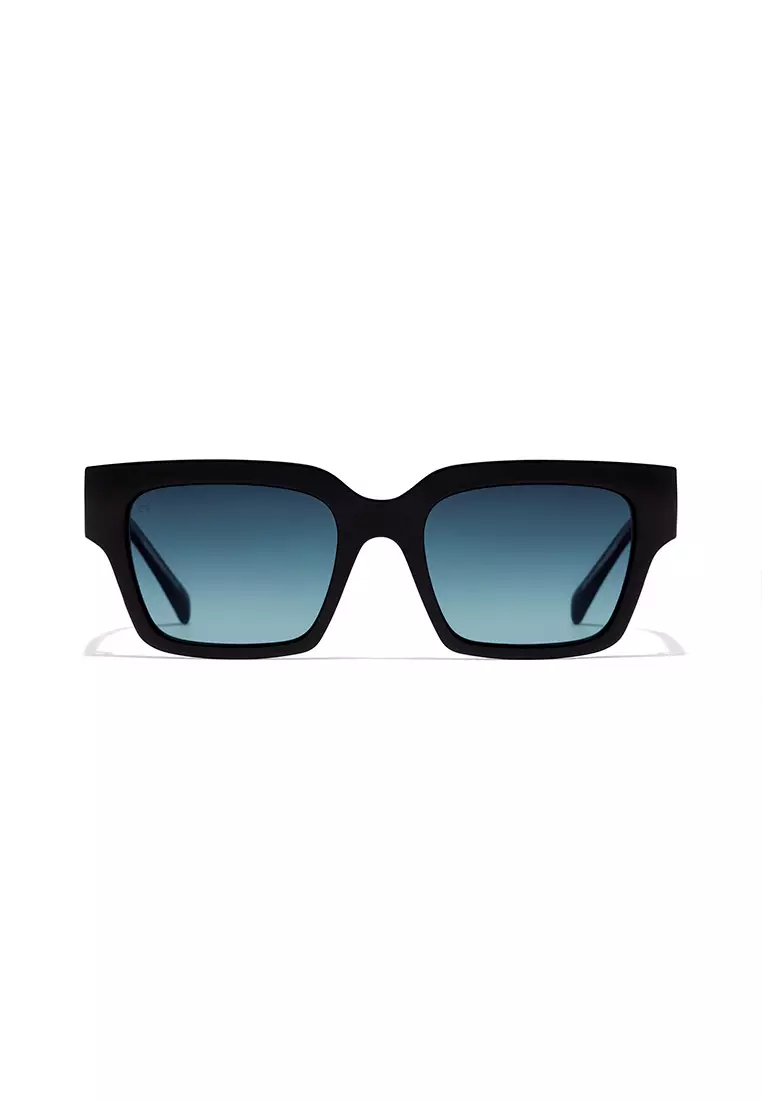 HAWKERS Black Blue Denim Eco Mate Sunglasses For Men And Women, Unisex. Official Product Designed In Spain