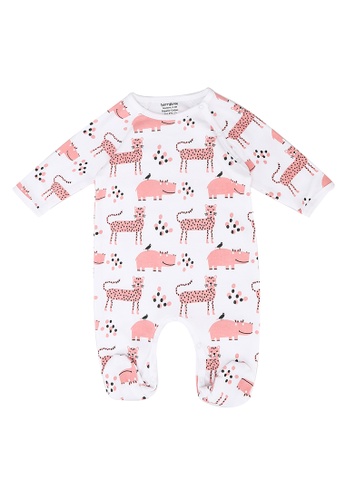 Berrytree Organic pink Baby Romper: Panther Pink C18B9KACCE6F7AGS_1