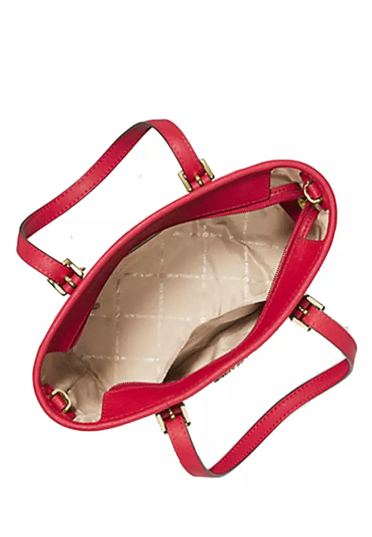 Michael Kors Jet Set Travel Extra Small Saffiano Leather Top Zip Tote Bag