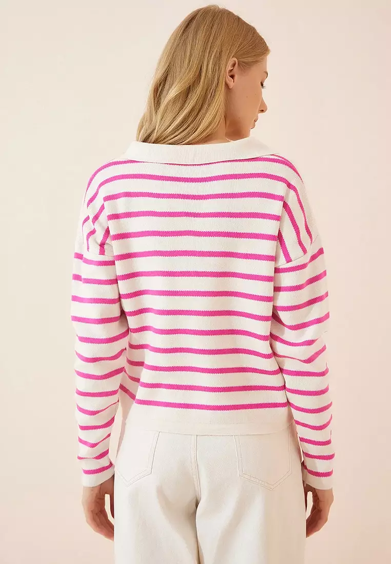 White and deals pink jumper