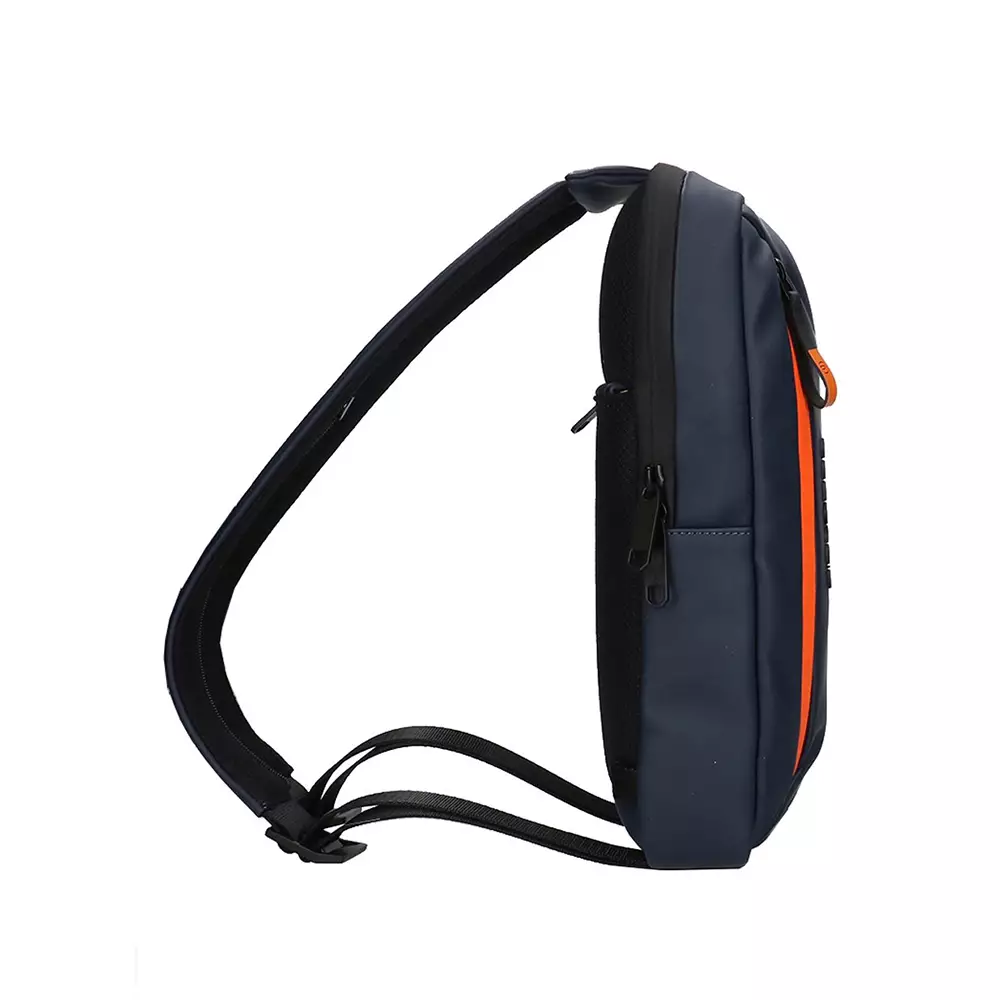 Water Resistant Chest Bag Blue Orange