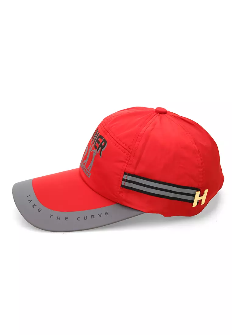 Jahari Topi Baseball Pria Wanita Resizable Strap Sporty Cap Material Polyester ORIGINAL - Red