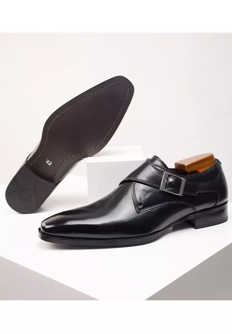 Business Leather Monk Strap Shoes MK5009-3