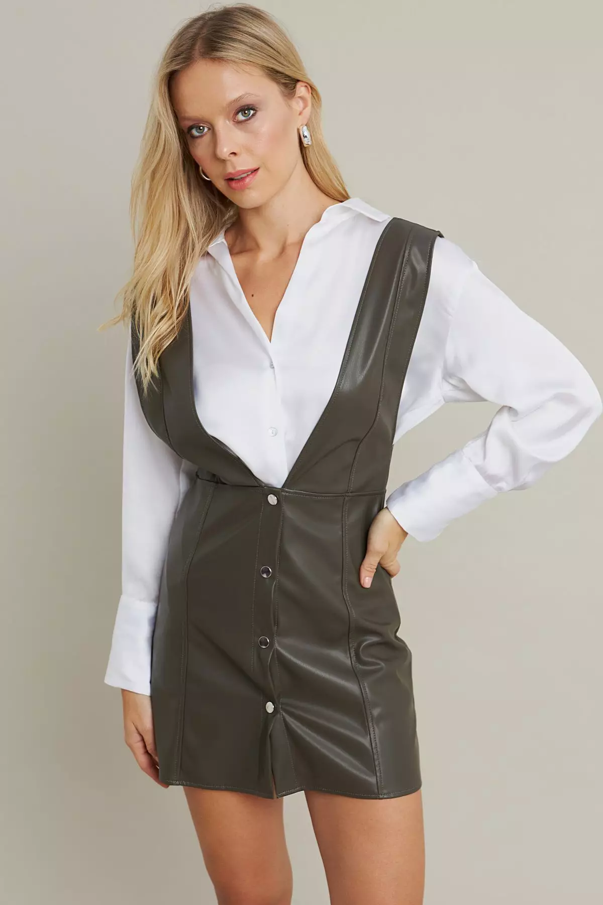 Buy Cool & Sexy Faux Leather Mini Dress Online | ZALORA Malaysia