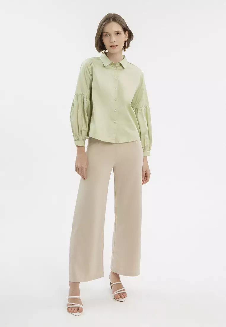 Minimal Lucerys Shirt Sage Green