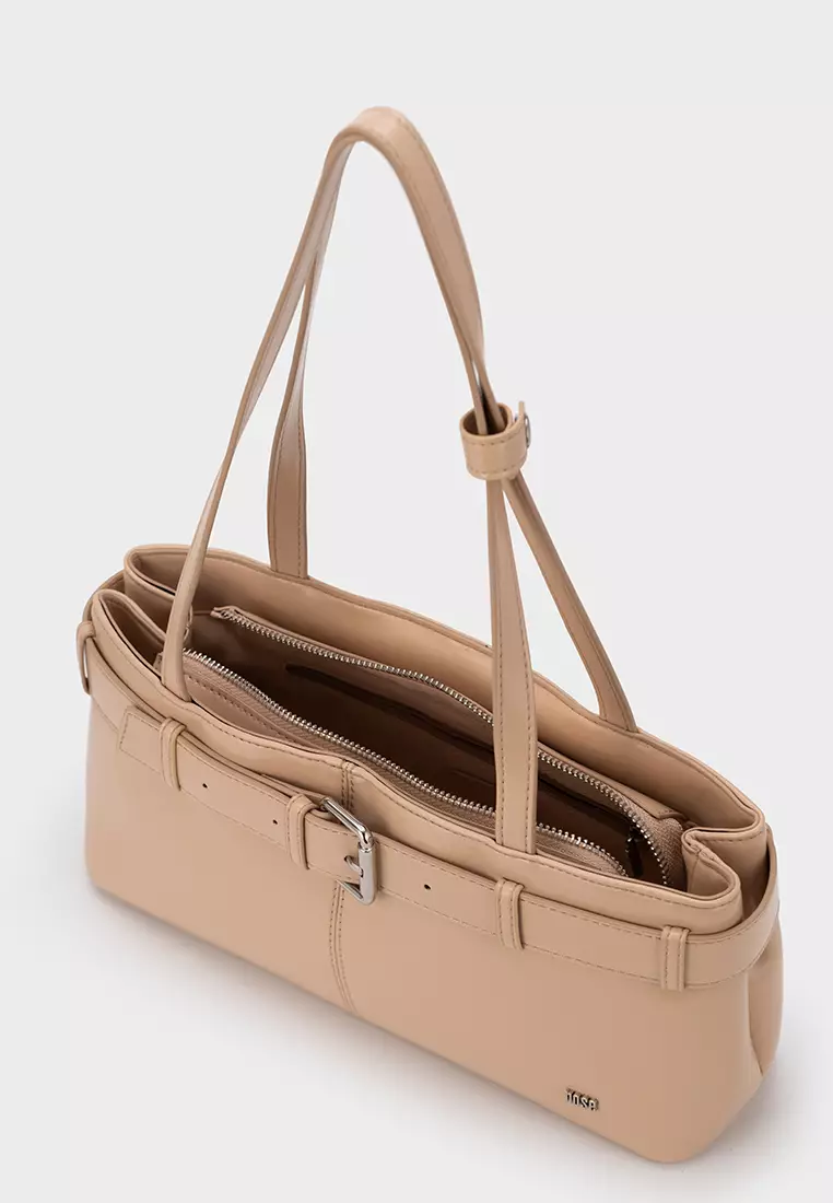 BUCKLE-BELT SHOULDER BAG