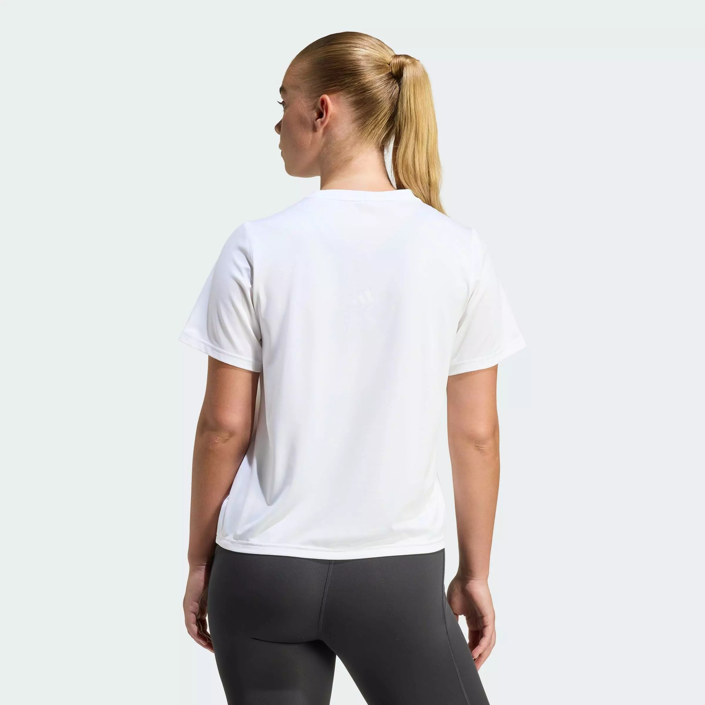 Gym & Training Workout Essentials Crew Neck T-Shirt Women White KB9640