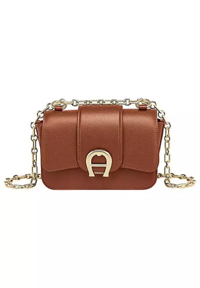 Aigner Verona Crossbody Bag S Cognac Brown