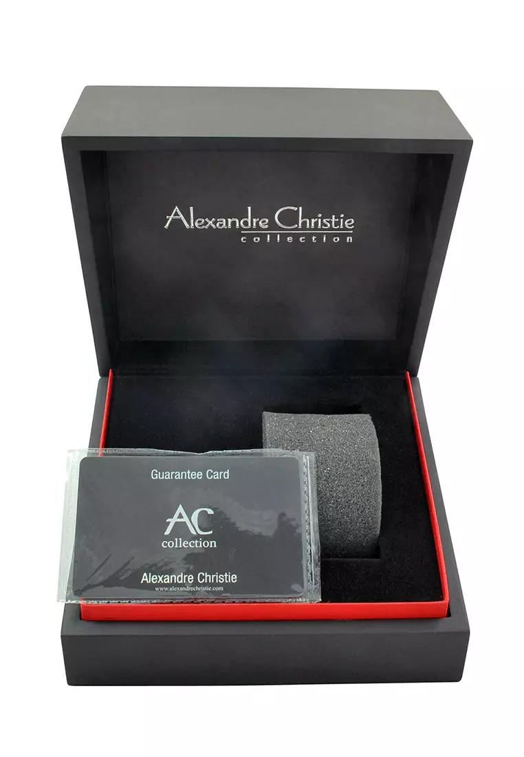 Alexandre Christie Jam Tangan Pria - Black Rosegold - Stainless Steel - 9205 MCBBRBA