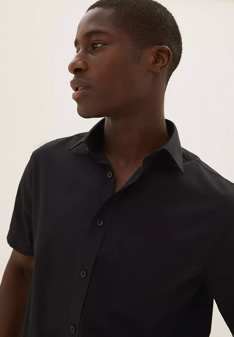 Marks and spencer short sleeve shirt shop