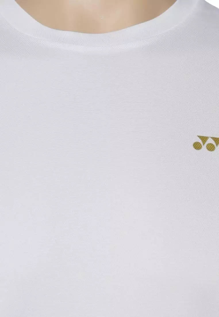 Kaos Jersey YONEX RM 2528 Edisi Lebaran EID 2024 White Rich Gold D4