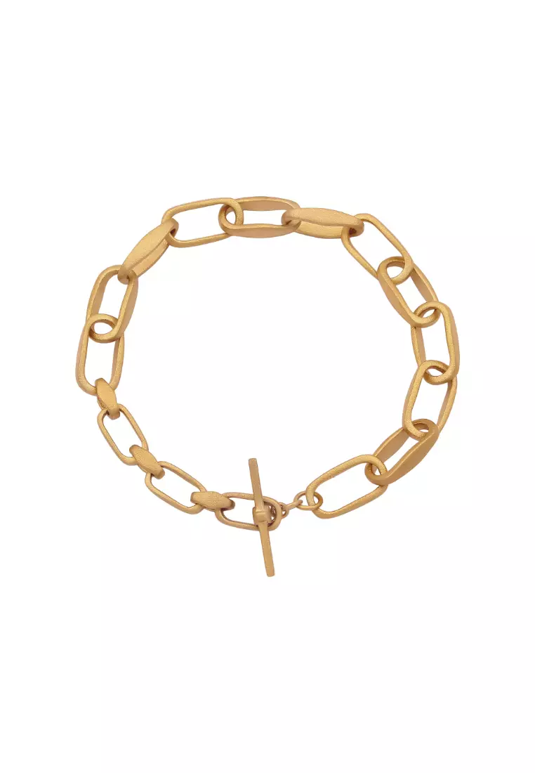 Bracelet Basic Link Chain Gold Plated