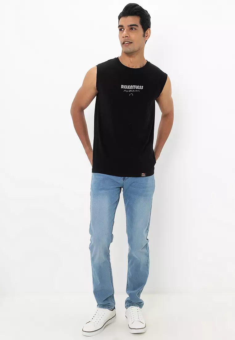 Slim Fit Stretchable Washed Denim Jeans