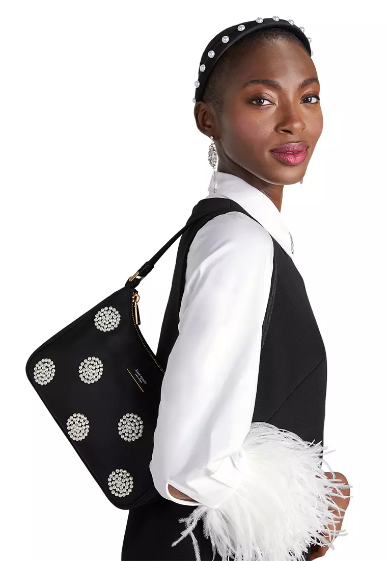Buy kate spade new york Sam Pearl Embellished Nylon Small Shoulder Bag
