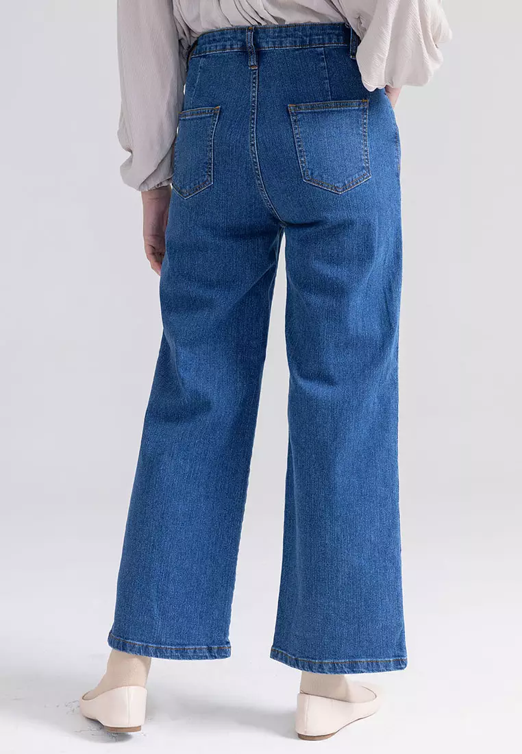 Ria Miranda Blue Claris Pants