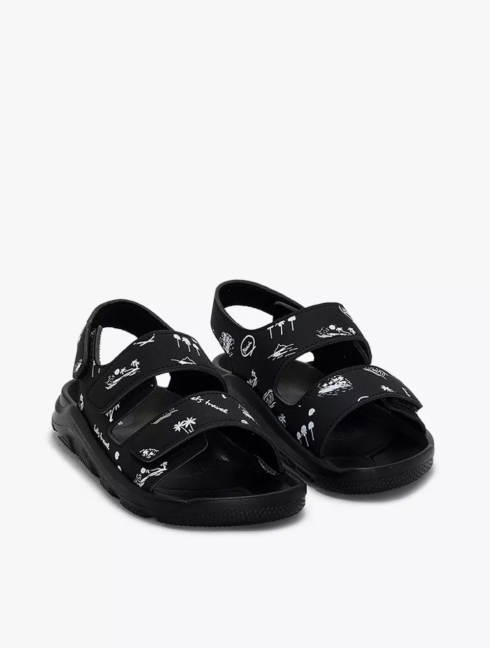 Payless Club Culture Childrens Pluto Slingback Sandals - Black_06