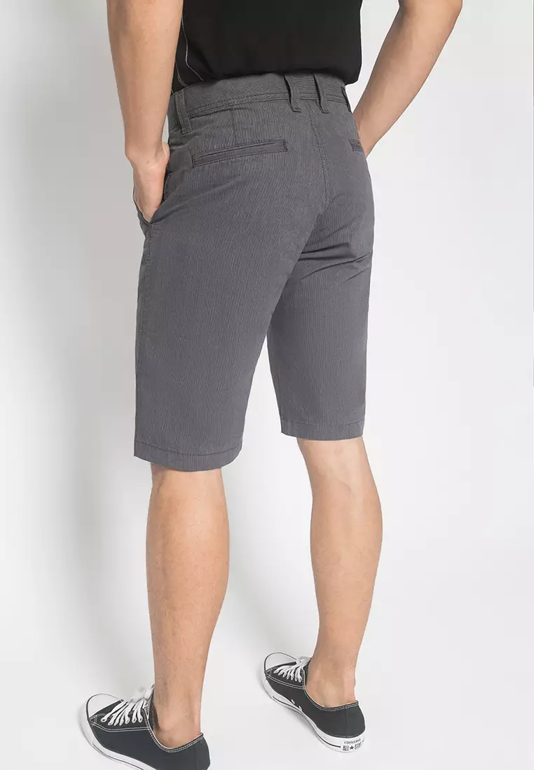 LGS - Celana Pendek Casual - Salur - Abu - Regular Fit - CSS.466.073.493.C