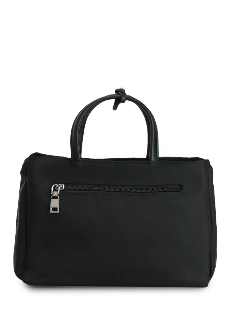 Premium Oxford Nylon Convertible Top Handle Bag With Pouch