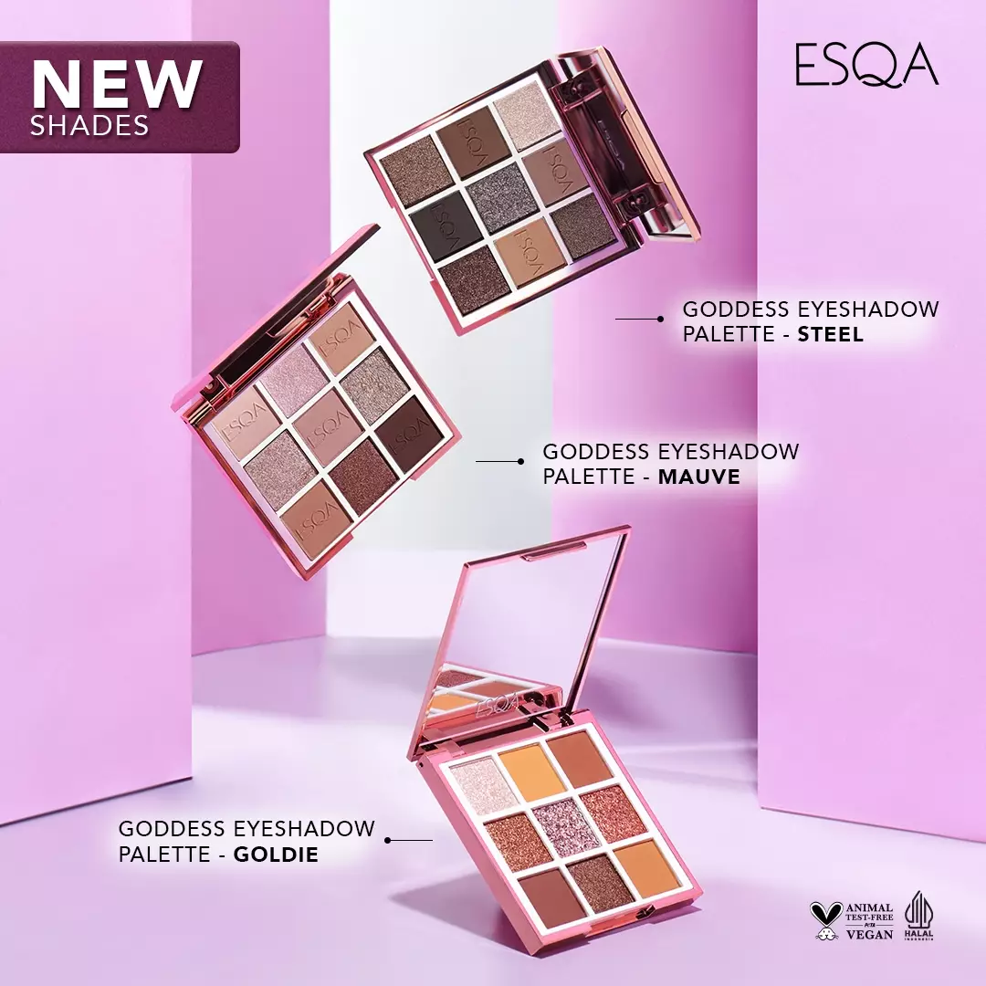 Jual ESQA ESQA Goddess Eyeshadow Palette Mauve Original 2023 ZALORA