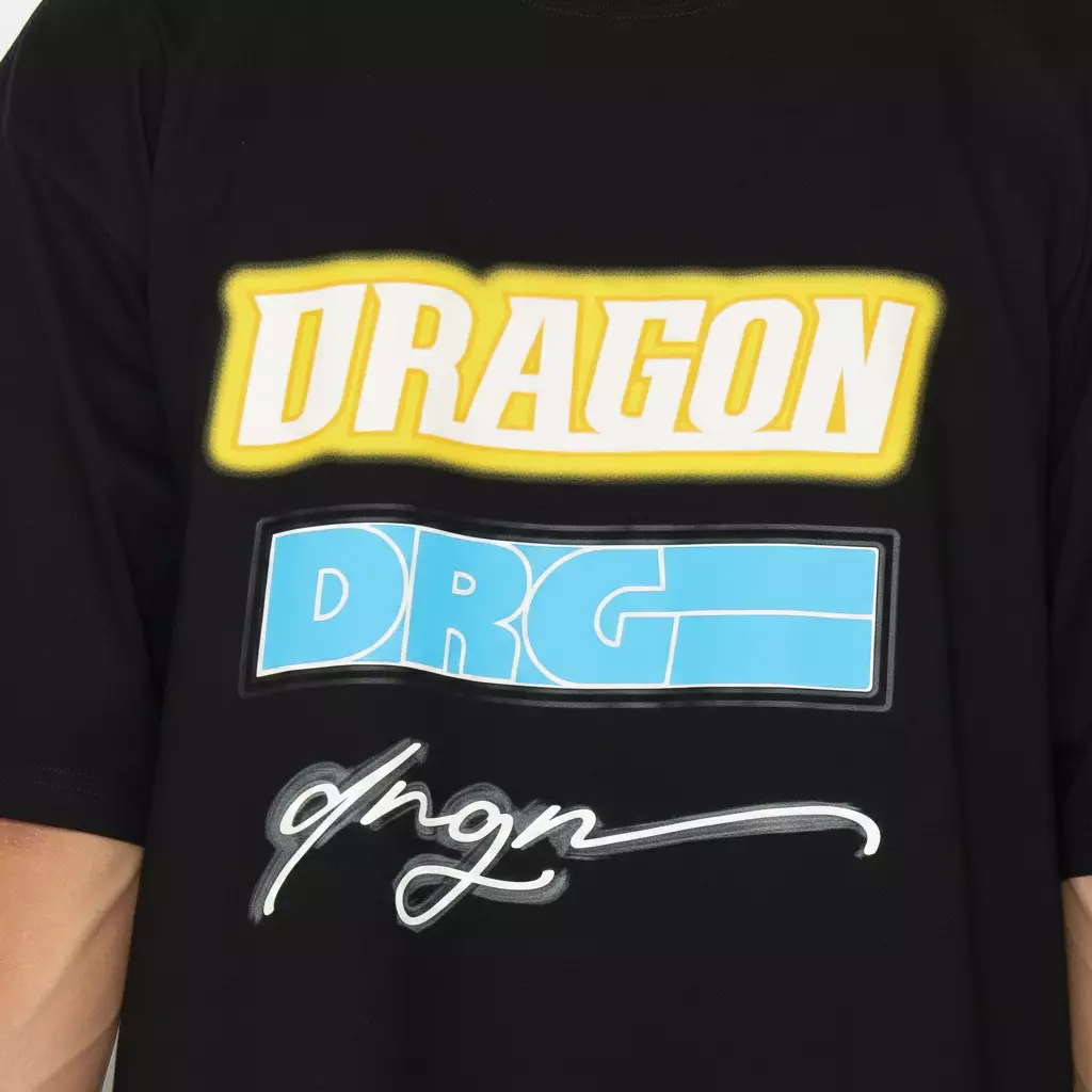 Dragon Kaos Lengan Pendek Pria Dragon Fly Oversize Planet Surf
