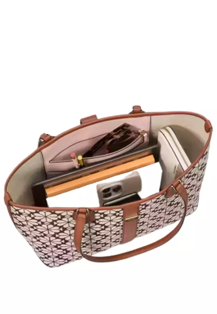 Kate Spade Spade Flower Jacquard Medium Open Tote