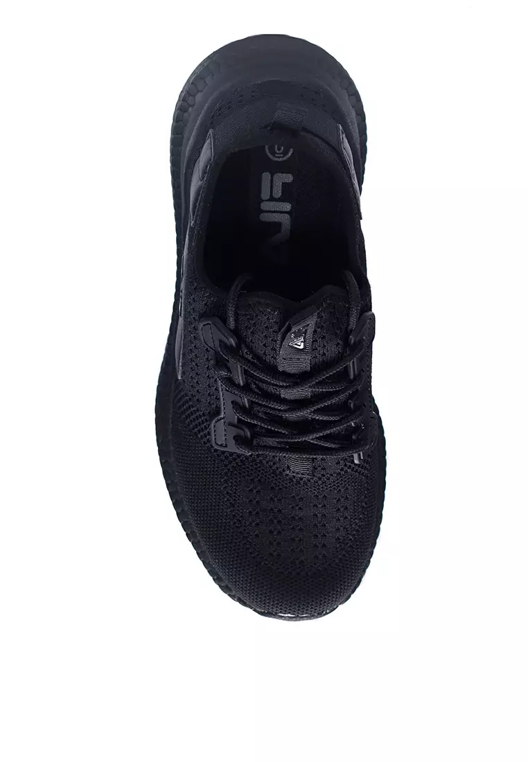 Fila fetal black running hot sale shoes