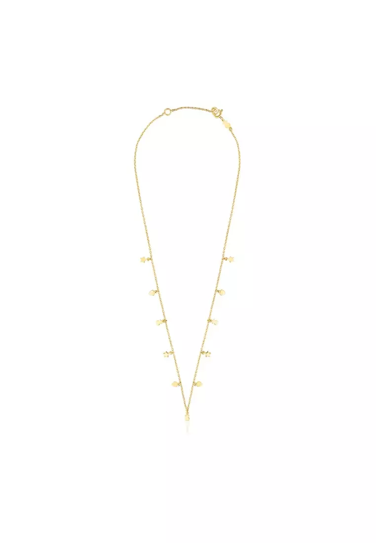 TOUS TOUS Cool Joy Silver Vermeil Necklace ZALORA