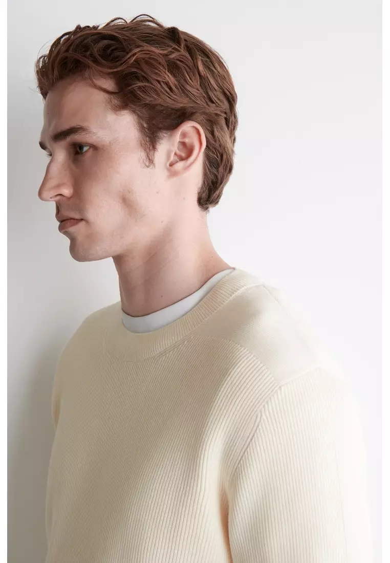 COTTON CREW-NECK JUMPER