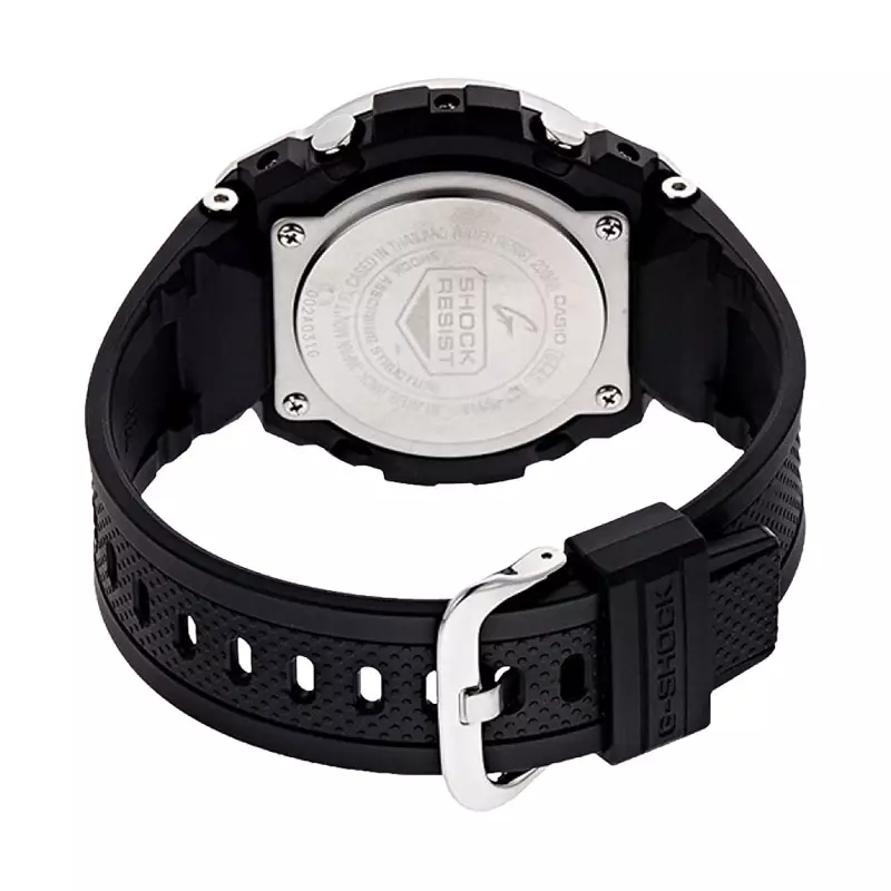 Jam Tangan Pria Casio G-Shock G-Steel GST-S110-1ADR Tough Solar Digital Analog Dial Black Resin Band