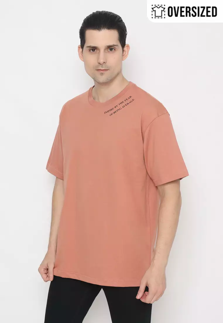 NX T-Shirt Cotton Combed Tebal Oversized Pria 2079370421