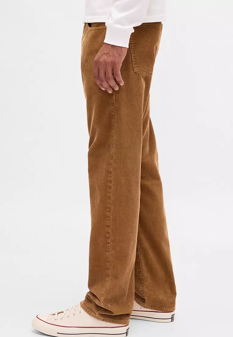 Corduroy Relaxed Straight Pants