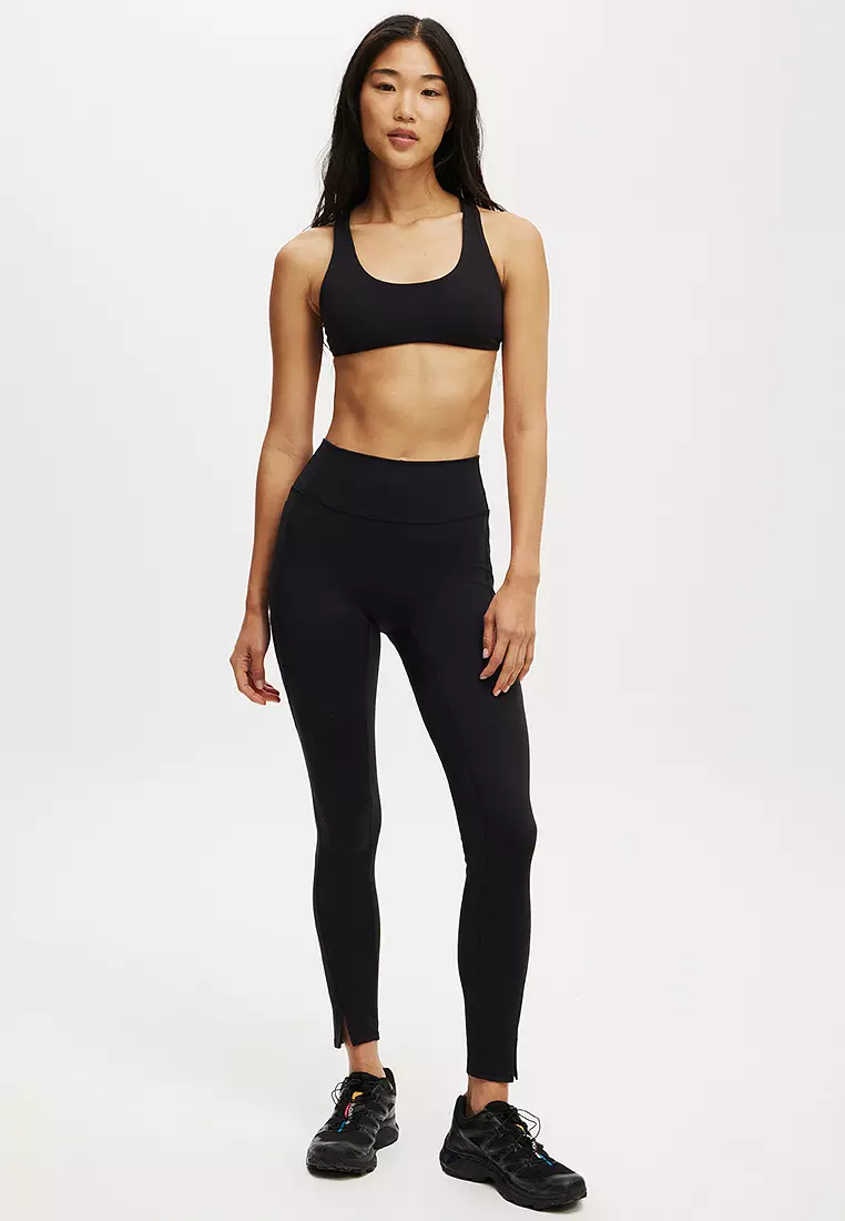 Ultra Soft Plunge Strappy Crop Sports Bra