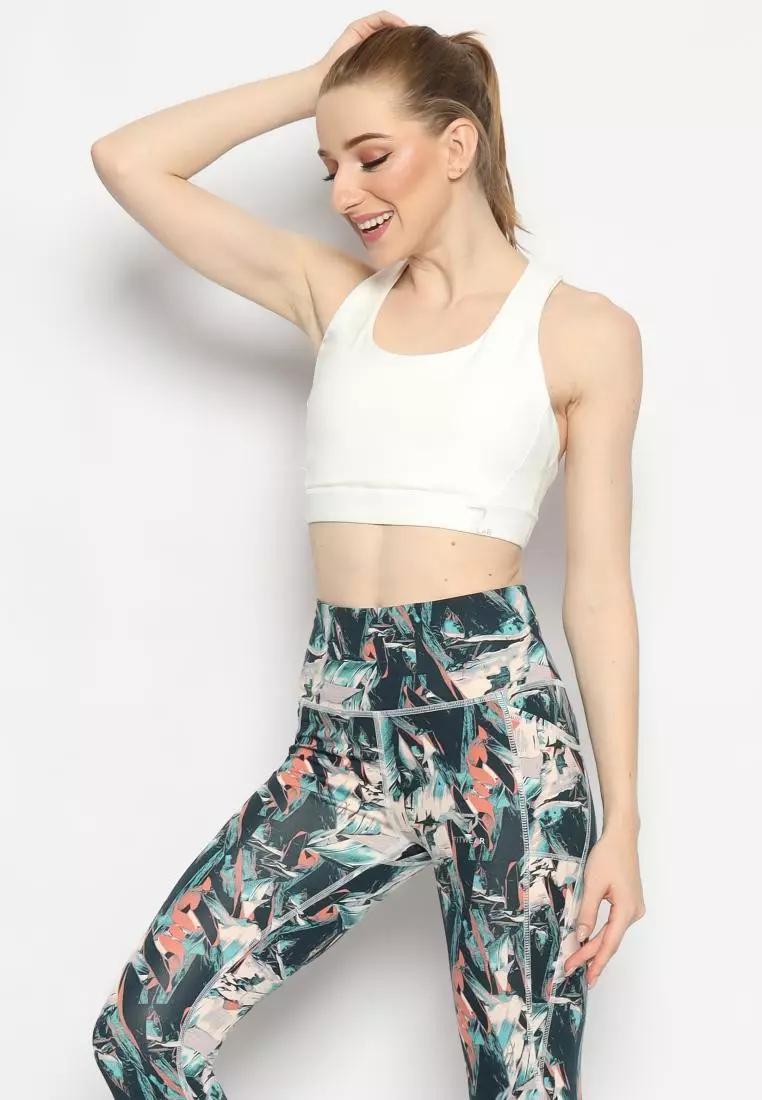 Fitwear - Sportbra Olahraga Wanita SAMANTHA [CAGED PLAIN] - WHITE