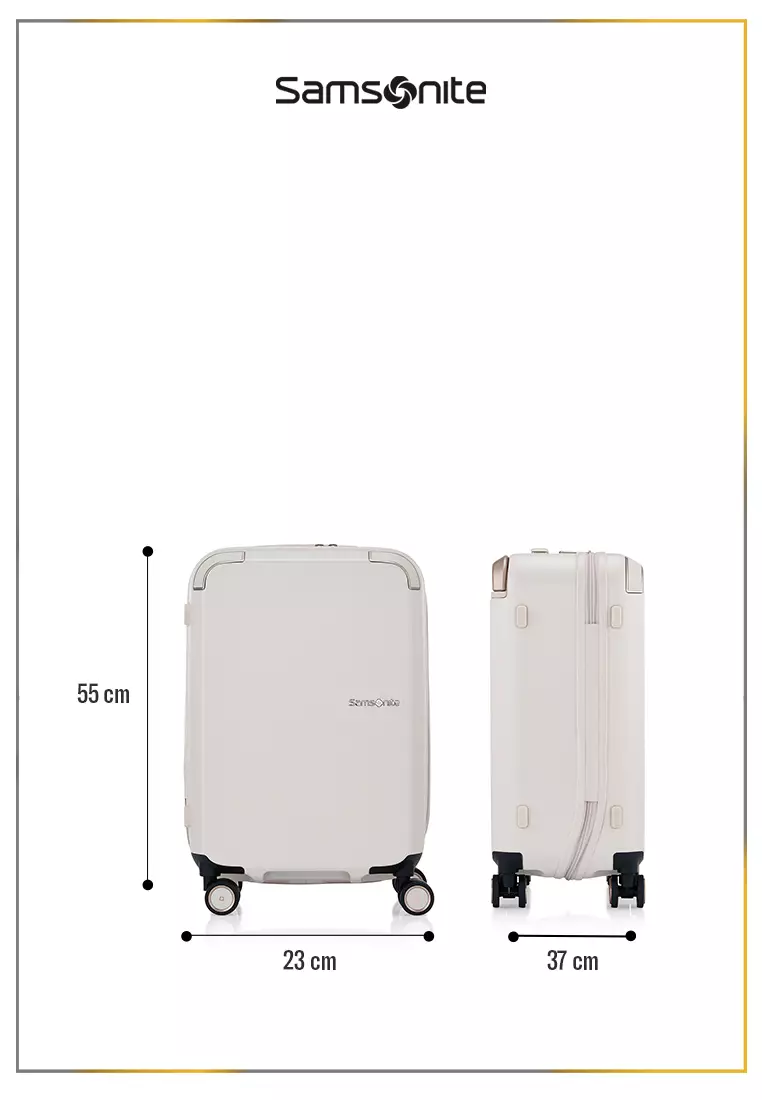 Samsonite Koper Zenpod Spinner Cabin Ivory + Mobile Solution Eco Deluxe BPV2 Antm Black