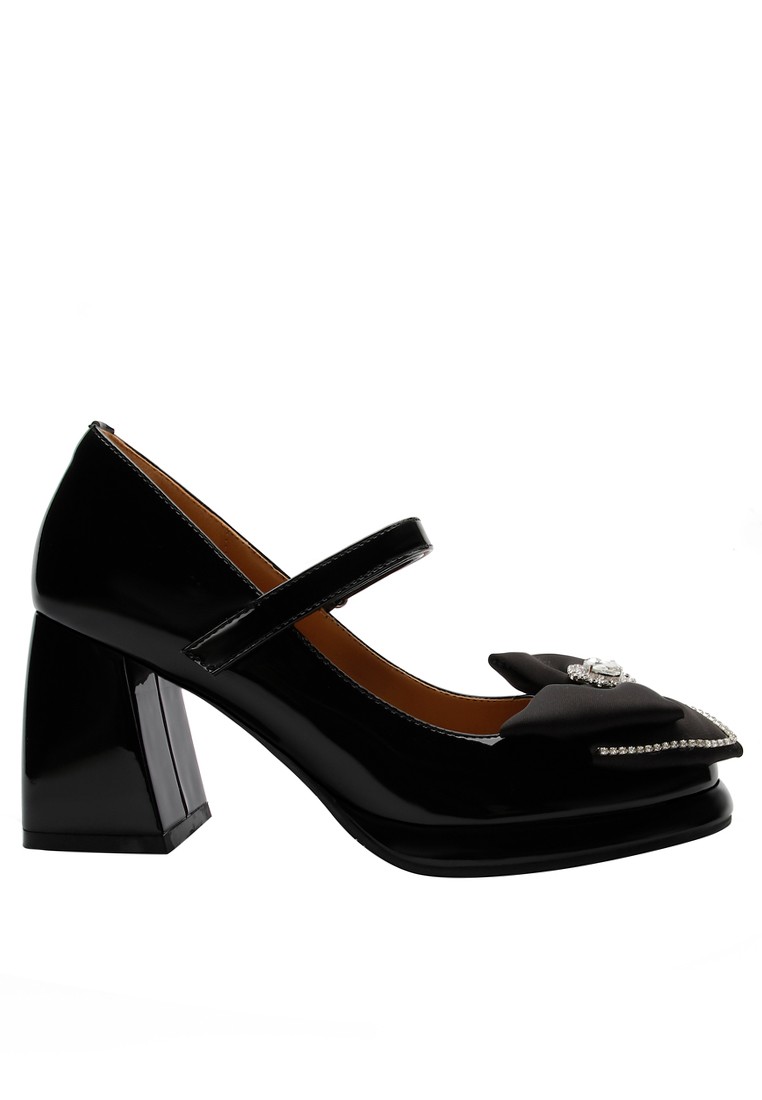 7CM Bow Knot Patent Leather Mary Jane Shoes TE876-3