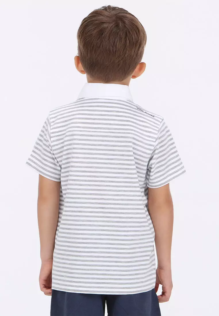 KPL TYPSY STRIPY SHORT SLEEVE POLO WHITE