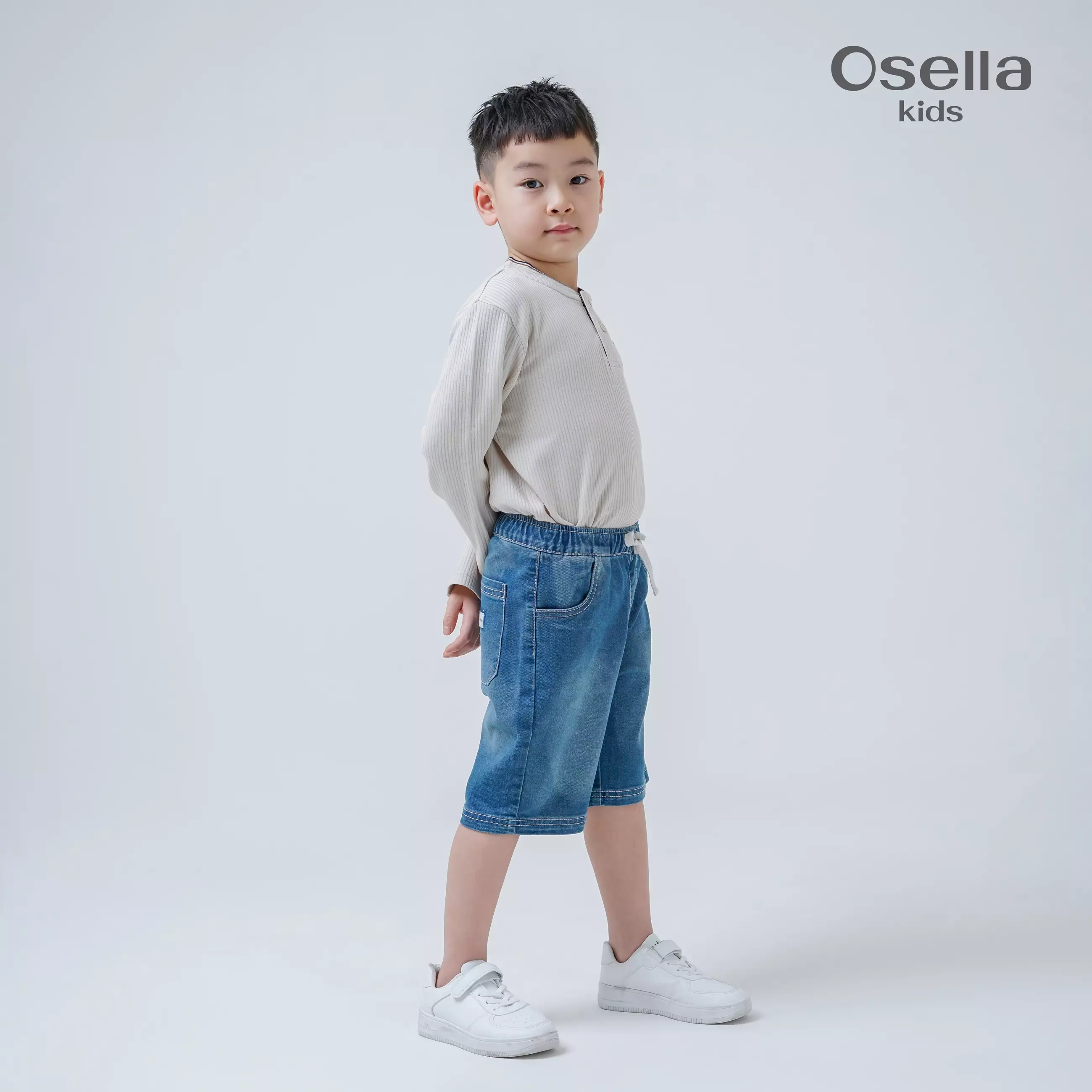 Osella Essential Denim Short 328F6601A1 | Celana Jeans Pendek Anak Laki Laki