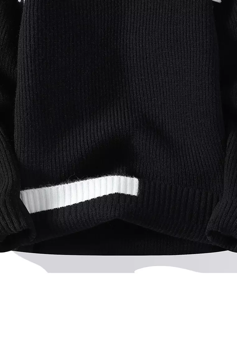 撞色輯明線針織毛衣 AY-H23938