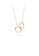 Glamorousky silver 925 Sterling Silver Plated Gold Simple Fashion Hollow Geometric Pendant with Necklace B1047AC9AA896CGS_1