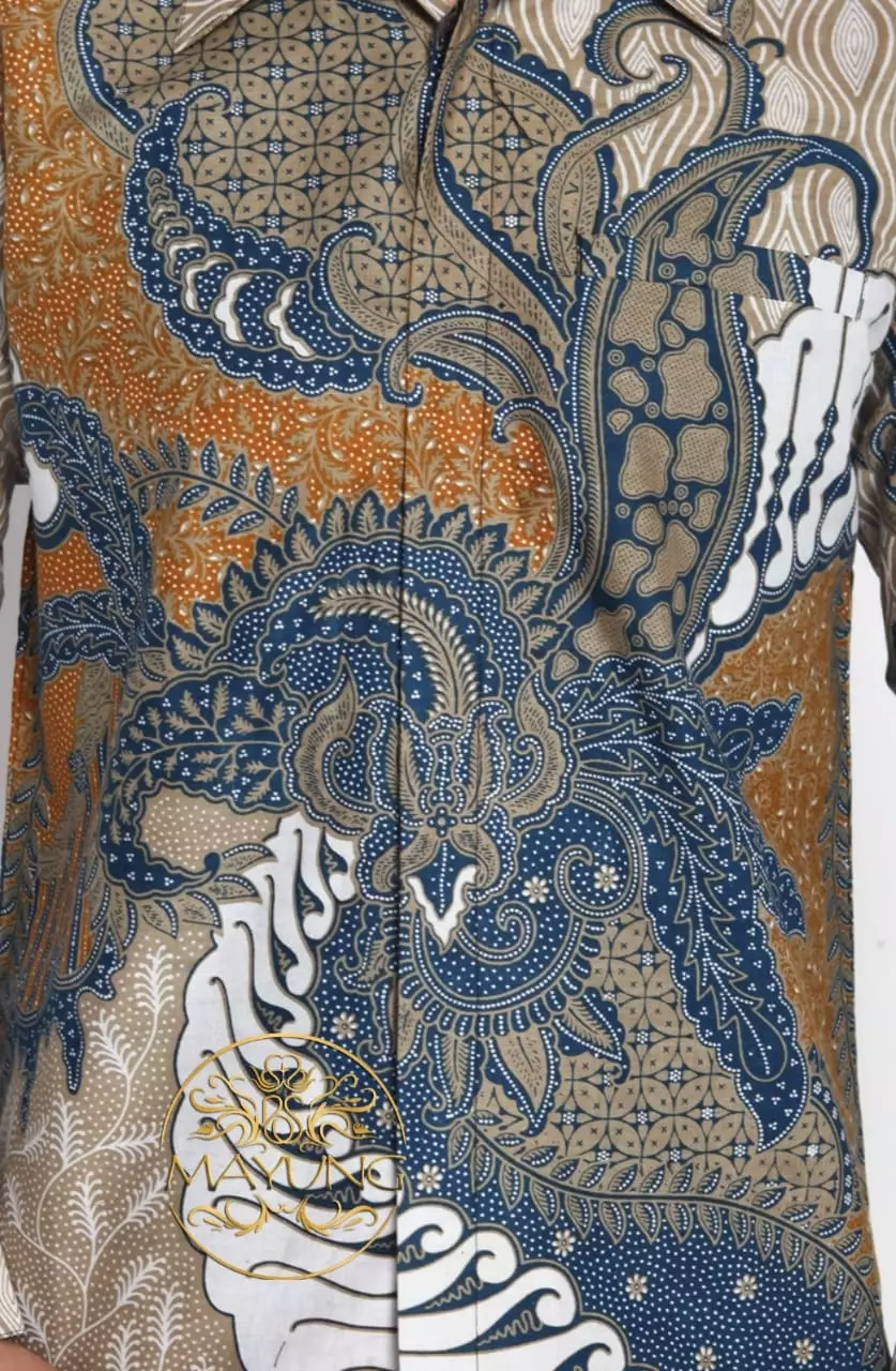 Sakra Multi Kemeja Batik Pria Premium Slimfit Modern Lengan Panjang